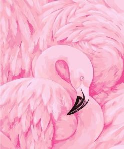 Pink Flamingos Birds Paint By Numbers