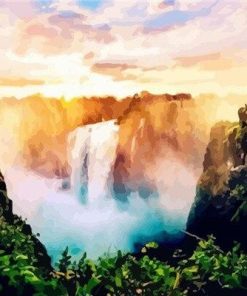 Victoria Falls Waterfall Paint By Numbers