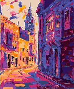 Colorful London Buildings Paint By Numbers