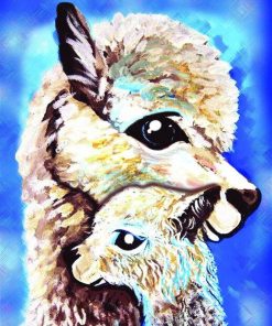 Alpaca Baby Animals Paint By Numbers