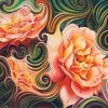 Retro Floral Pattern Paint By Numbers