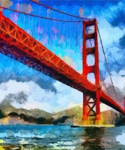 Golden Gate Bridge Skyline Paint By Numbers