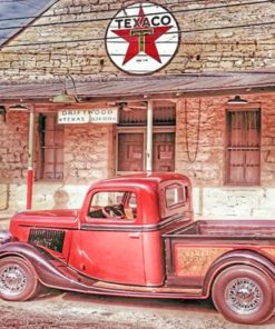 Vintage Texas Truck Paint By Numbers