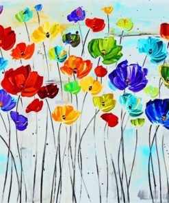 Colorful Poppies Paint By Numbers