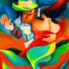 Colorful Abstract Dancers Paint By Numbers