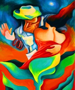 Colorful Abstract Dancers Paint By Numbers