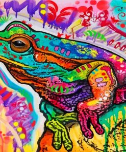 Colorful Abstract Frog Paint By Numbers