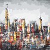 New York Abstract Skyline Paint By Numbers