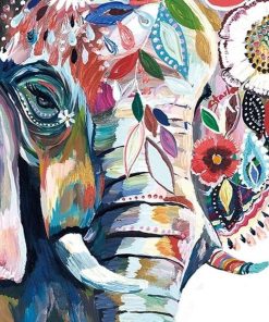 Colorful Elephant Animals Paint By Numbers