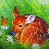Aesthetic Deer and Butterflies Paint By Numbers