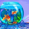 Golden Fish Tank Paint By Numbers