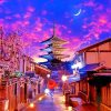 Aesthetic Yasaka Pagoda Japan Paint By Numbers