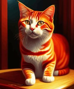 Ginger Cyberpunk Cat Paint By Numbers