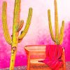 Aesthetic Mexican Pink Cactus Paint By Numbers