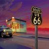 Route 66 USA Adventure Paint By Numbers