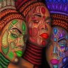 Colorful African Lady Paint By Numbers