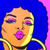 Afro Girl Pop Art Paint By Numbers