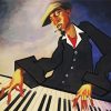 African Man Piano Player Paint By Numbers