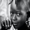 African Girl Black and White Paint By Numbers