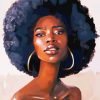 Afro Woman Paint By Numbers