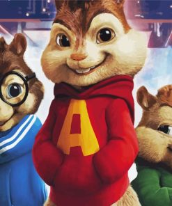 Alvin And The Chipmunks Animation Paint By Numbers