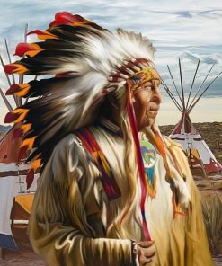 Native American Portrait Paint By Numbers