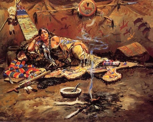 Native American Woman Paint By Numbers