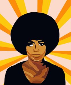 Angela Davis Political Visionary Paint By Numbers