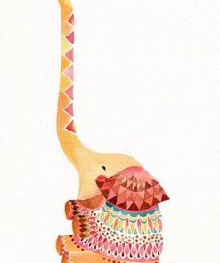 Cute Elephant Art Paint By Numbers