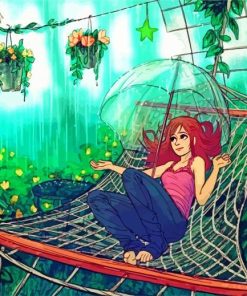 Anime Hammock Relaxation Paint By Numbers