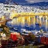 Mykonos Greek Cityscape Paint By Numbers