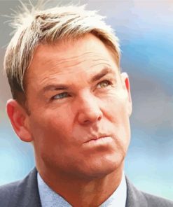 Shane Warne Cricketer Paint By Numbers