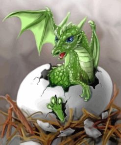 Playful Dragon Fantasy Paint By Numbers