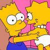 Bart and Lisa Simpson Cartoon Paint By Numbers