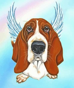 Brown Basset Hound Paint By Numbers