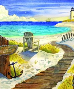 Seaside Boardwalk Adventures Paint By Numbers