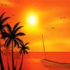Beach Sunset Seascape Paint By Numbers