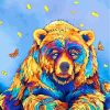 Bear and Butterfly Harmony Paint By Numbers