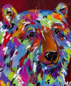 Colorful Bear Animals Paint By Numbers