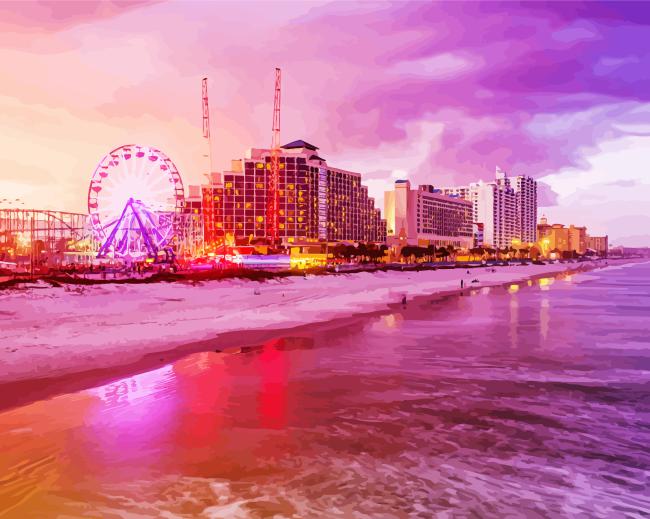 Finalizing Daytona Beach Seascapes Artwork