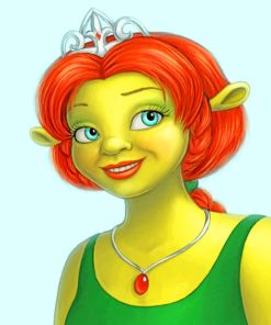 Shrek Fiona Coloring Paint By Numbers