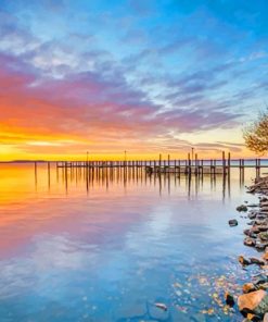 Maryland Sunset Landscape Paint By Numbers