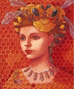 Elegant Bee Woman Paint By Numbers