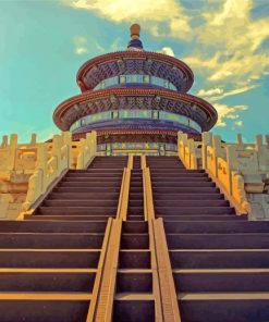 Beijing Heaven Temple Scenic Paint By Numbers