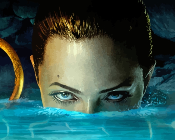 finalizing the artwork with Beowulf Grendels Mother Movie Paint By Numbers