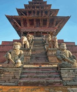Nyatapola Temple Nepal Paint By Numbers