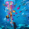 Sea Creatures Jellyfish Paint By Numbers