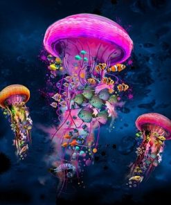 Majestic Jellyfish Paint By Numbers