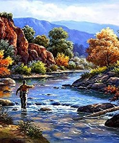 River Landscape Paint By Numbers