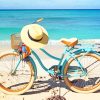 Bicycle Beachside Scene Paint By Numbers